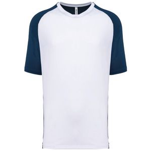 PROACT PA4030 - Tweekleurig padel-T-shirt met raglanmouwen voor heren Sportief marine/wit