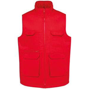 WK. Designed To Work WK607 - Gewatteerd unisex gilet in polykatoen met veel zakken