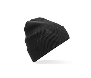 BEECHFIELD BF045N - ORGANIC COTTON ORIGINAL CUFFED BEANIE Zwart