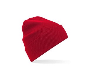 BEECHFIELD BF045N - ORGANIC COTTON ORIGINAL CUFFED BEANIE Klassiek Rood