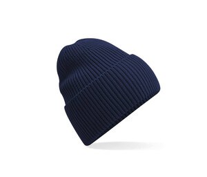 BEECHFIELD BF384R - OVERSIZED CUFFED BEANIE Marine Oxford