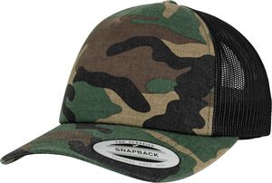 FLEXFIT FL6606C - Pet Trucker Camo HOUTCAMOUFLAGE / ZWART