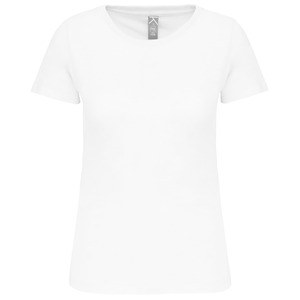 Kariban K3026IC - Dames-t-shirt BIO150IC ronde hals Wit