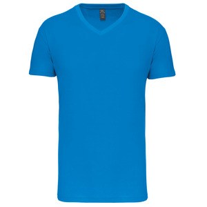 Kariban K3028IC - Heren-t-shirt BIO150IC V-hals Tropisch Blauw