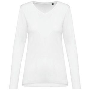 Kariban Premium PK307 - Supima® dames-T-shirt V-hals lange mouwen