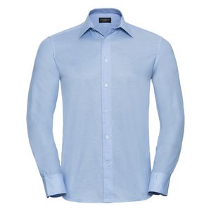 Russell RU922M - MEN’S LONG SLEEVE TAILORED OXFORD SHIRT Blauw Oxford