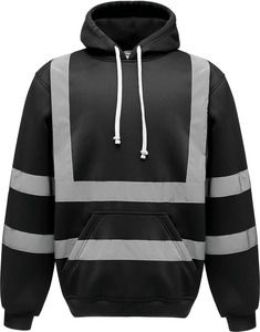Yoko YHVK05 - Hi-Vis pullover hoodie Zwart