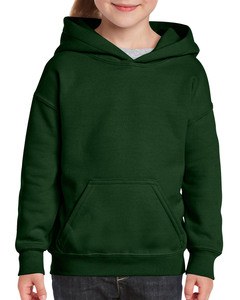 GILDAN GIL18500B - Sweater Hooded HeavyBlend for kids Bosgroen