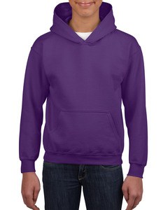 GILDAN GIL18500B - Sweater Hooded HeavyBlend for kids Paars