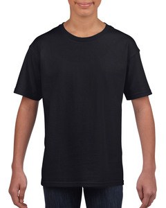 Gildan GIL64000B - T-shirt SoftStyle SS voor kinderen Zwart