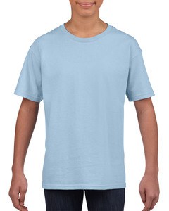 Gildan GIL64000B - T-shirt SoftStyle SS voor kinderen Lichtblauw