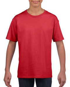 Gildan GIL64000B - T-shirt SoftStyle SS voor kinderen Rood