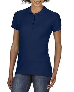 GILDAN GIL64800L - Polo Softstyle Double Pique SS for her Marine