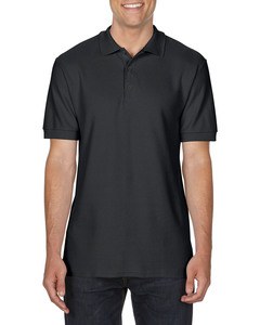 GILDAN GIL85800 - Polo Premium Cotton Double Pique SS for him Zwart