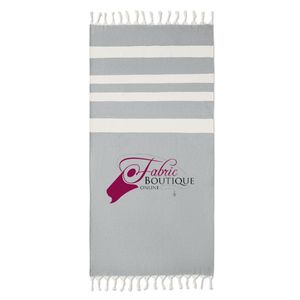 GiftRetail MO6554 - AGOURA Hamman handdoek 140 gr/m²      MO6554- Donkergrijs