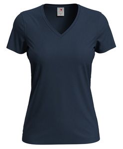 Stedman STE2700 - V-hals T-shirt voor vrouwen Blauwe Middernacht