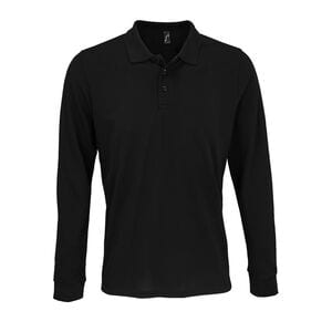 SOLS 03983 - Prime Lsl Uniseks Polykatoen Poloshirt Met Lange Mouwen