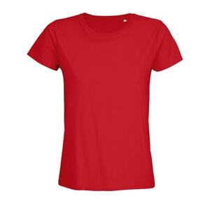 SOL'S 03579 - Pioneer Women T Shirt Dames Jersey Ronde Hals Getailleerd Helderrood