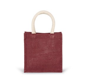 Kimood KI0272 - Shopper van jutecanvas - klein model Licht rozenhout