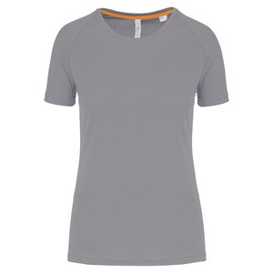 PROACT PA4013 - Gerecycled damessport-T-shirt met ronde hals Fijn grijs
