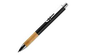 TopPoint LT87286 - Metalen pen met houten grip Zwart