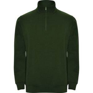 Roly SU1109 - ANETO Sweatshirt met halve rits in dezelfde kleur en staande kraag