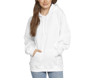 GILDAN GNSF50 - Unisex hooded sweatshirt Wit