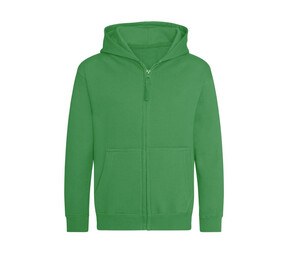AWDIS JH050J - Sweater met rits Kelly groen