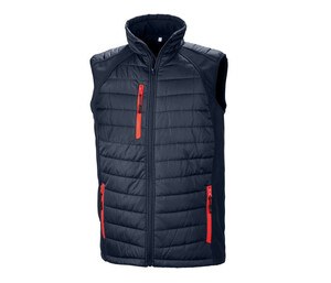 RESULT RS238 - Bodywarmer matelassé Marine / Rood