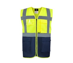 KORNTEX KX226 - COMFORT EXECUTIVE VEST HAMBURG Geel / marine