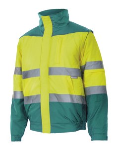 Velilla 161 - HV TWO-TONE JACKET GROEN/HIVIS GEEL