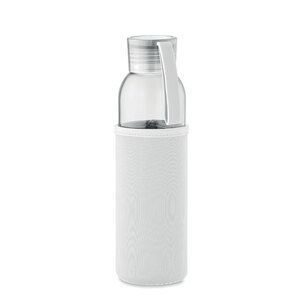 GiftRetail MO2089 - EBOR Gerecyclede glazen fles 500 ml Beige