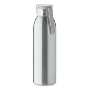 GiftRetail MO2241 - BIRA Roestvrijstalen fles 650ml mat zilver