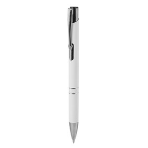 EgotierPro 29077RE - Gerecycled Aluminium Pen met Metalen Ringen STRIPE