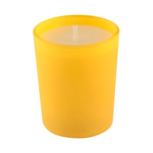 EgotierPro 38086 - Geurkaars in Glas - Diverse Kleuren 55g SCENT Geel