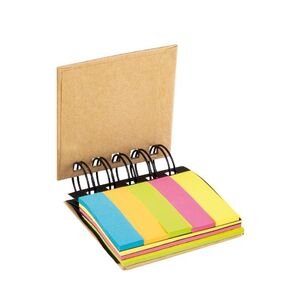 EgotierPro 39057 - Spiraal Notitieblok met Kleurrijke Sticky Notes GRANT Uniek