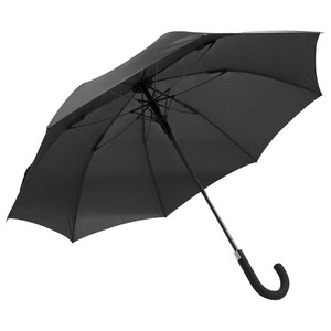 EgotierPro 39513 - Windproof Paraplu 105 cm Automatisch, glasvezel BREEZE Zwart