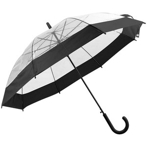 EgotierPro 39534 - Automatische Paraplu 98 cm POE Polyester MIST Zwart