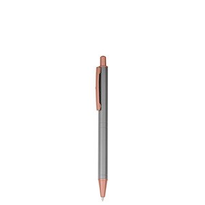 EgotierPro 39565 - Aluminium Pen met Mat Roze Uiteinde LUXURY