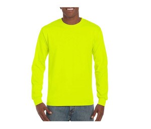 Gildan GN186 - Ultra Katoen T-shirt Lange Mouw voor volwassenen Veiligheid Groen