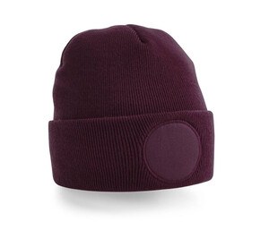 Beechfield BF446 - Beanie With Round Yoke Bourgondië