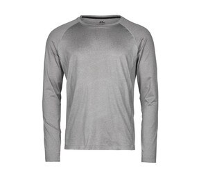 TEE JAYS TJ7022 - LONG SLEEVE COOLDRY TEE Grijs gemêleerd