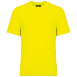 WK. Designed To Work WK308 - Duurzaam uniseks T-shirt katoen/polyester Fluorescerend geel