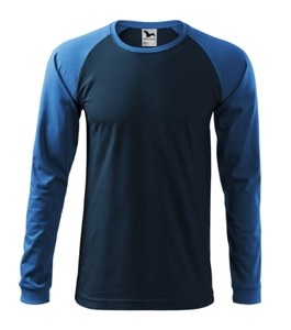 Malfini 130 - T-shirt Street LS Heren Marineblauw