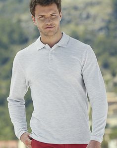 Fruit of the Loom 63-310-0 - Premium Polo met Lange Mouwen