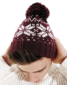 Beechfield B456 - Fair Isle Snowstar beanie