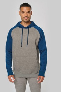 Proact PA369 - Tweekleurige sweater met capuchon volwassene
