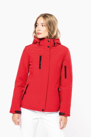 Kariban K651 - Gewatteerde softshell damesparka met capuchon