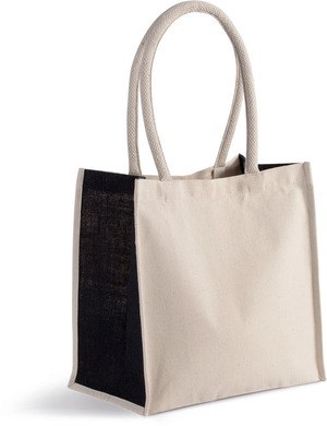 Kimood KI0255 - Shopper van katoen/jute - 17 L