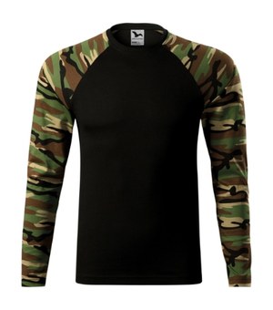 Malfini 166 - T-shirt Camouflage LS Uniseks